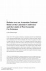 Research paper thumbnail of Debates over an Armenian National Home at the Lausanne Conference and the Limits of Post-Genocide Co-existence