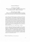 Research paper thumbnail of G. Minnucci. Da esule a civis anglus. Alberico Gentili e la difficile condizione dello straniero, tra vicende personali e riflessioni dottrinali