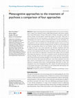 Research paper thumbnail of Metacognitive approaches to the treatment of psychosis: a comparison of four approaches