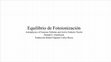 Research paper thumbnail of Equilibrio de fotoionizacion