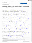 Research paper thumbnail of Geographic patterns of tree dispersal modes in Amazonia and their ecological correlates