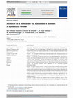 Research paper thumbnail of ADAM10 as a biomarker for Alzheimer's disease: A systematic review