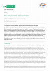 Research paper thumbnail of Recoupling Economic and Social Progress-G20 Insights