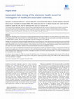 Research paper thumbnail of Automated data mining of the electronic health record for investigation of healthcare-associated outbreaks