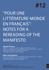 Research paper thumbnail of Pour Une Littérature-Monde en Français": Notes for a Rereading of the Manifesto