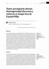 Research paper thumbnail of Teatro posmigrante alemán. Heterogeneidad discursiva y violencia en Sangre loca de Erpulat/Hillje