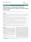 Research paper thumbnail of Effectiveness of Compounded Bioidentical Hormone Replacement Therapy: An Observational Cohort Study