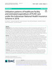 Research paper thumbnail of Utilization patterns of healthcare facility and estimated expenditure of PLHIV care under the Indonesian National Health Insurance Scheme in 2018