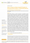 Research paper thumbnail of How to Improve Patient Handoff Quality for Ensuring Patient Safety: A Systematic Review