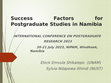 Research paper thumbnail of Success Factors for Postgraduate Studies in Namibia