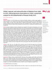 Research paper thumbnail of Global, regional, and national burden of diabetes from 1990 to 2021, with projections of prevalence to 2050: a systematic analysis for the Global Burden of Disease Study 2021