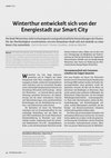 Research paper thumbnail of Winterthur entwickelt sich von der Energiestadt zur Smart City