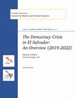 Research paper thumbnail of The Democracy Crisis in El Salvador An Overview