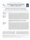 Research paper thumbnail of Investigating the Memory Reports of Retractors Regarding Abuse -  Chunlin Li, Henry Otgaar, Tessa van Daelea, Peter Muris, Sanne T. L. Houben and Ray Bull