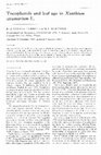 Research paper thumbnail of Tocopherols and leaf age in Xanthium strumarium L