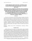 Research paper thumbnail of Antecedents Influencing Continuance Usage Intention Of Wearable Activity Devices