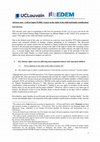 Research paper thumbnail of Advisory note in view of the OCHRC's report on the rights of the child and family reunification