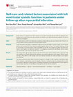 Research paper thumbnail of Self-care and related factors associated with left ventricular systolic function in patients under follow-up after myocardial infarction