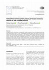 Research paper thumbnail of Perception of the (post-)socialist mass housing in Kyiv by the student youth