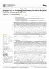 Research paper thumbnail of Impact of IoT on Achieving Smart Primary Healthcare Building Facilities in Gauteng, South Africa