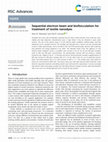 Research paper thumbnail of Sequential electron beam and bioflocculation for treatment of textile nanodyes