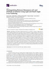 Research paper thumbnail of Distinguishing Between Monomeric scFv and Diabody in Solution Using Light and Small Angle X-ray Scattering