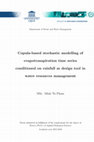 Research paper thumbnail of Copula-based stochastic modelling of evapotranspiration time series conditioned on rainfall as design tool in water resources management