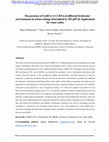 Research paper thumbnail of The presence of SARS-CoV-2 RNA in different freshwater environments in urban settings determined by RT-qPCR: implications for water safety