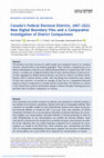 Research paper thumbnail of Canada's Federal Electoral Districts, 1867-2021: New Digital Boundary Files and a Comparative Investigation of District Compactness