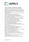 Research paper thumbnail of Goals and functions of public argumentation