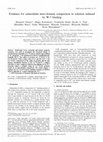 Research paper thumbnail of Evidence for calmodulin inter-domain compaction in solution induced by W-7 binding