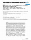 Research paper thumbnail of CD8 apoptosis may be a predictor of T cell number normalization after immune reconstitution in HIV