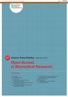 Research paper thumbnail of Open Access in Biomedical Research