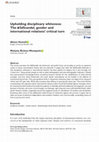 Research paper thumbnail of Upholding disciplinary whiteness: The #SdScandal, gender and international relations' critical turn