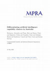 Research paper thumbnail of Differentiating Artificial Intelligence Capability Clusters in Australia