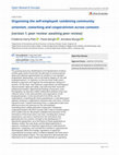 Research paper thumbnail of Organising the self-employed: combining community unionism, coworking and cooperativism across contexts