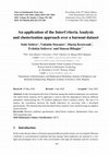 Research paper thumbnail of An application of the InterCriteria Analysis and clusterization approach over a burnout dataset