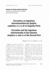 Research paper thumbnail of Cervantes y la ingeniosa intertextualidad del Quijote capitulos vii y viii de la Segunda Parte