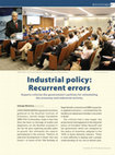 Research paper thumbnail of Industrial policy: recurrent errors