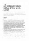 Research paper thumbnail of Bienal Biter Şehir Sürer