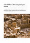 Research paper thumbnail of Göbekli Tepe: Medeniyetin Yapı Taşları