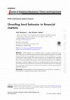 Research paper thumbnail of Unveiling herd behavior in financial markets