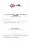 Research paper thumbnail of Des savoirs disciplinaires bilingues chez les élèves en immersion ?