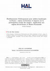 Research paper thumbnail of Établissements d’hébergement pour adultes handicapés en France : enjeux territoriaux et impacts sur la participation sociale des usagers : application aux régions Île-de-France et Haute-Normandie