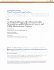 Research paper thumbnail of An Integrated Framework for Intersectorality: Nonprofitness and Its Influence on Society and Public Administration Programs