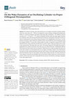 Research paper thumbnail of On the Wake Dynamics of an Oscillating Cylinder via Proper Orthogonal Decomposition