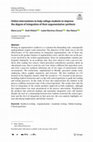 Research paper thumbnail of Online interventions to help college students to improve the degree of integration of their argumentative synthesis