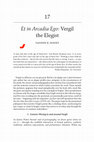 Research paper thumbnail of Vergil the Elegist