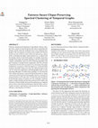 Research paper thumbnail of Fairness-Aware Clique-Preserving Spectral Clustering of Temporal Graphs