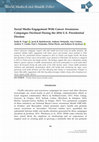 Research paper thumbnail of Social Media Engagement With Cancer Awareness Campaigns Declined During the 2016 U.S. Presidential Election